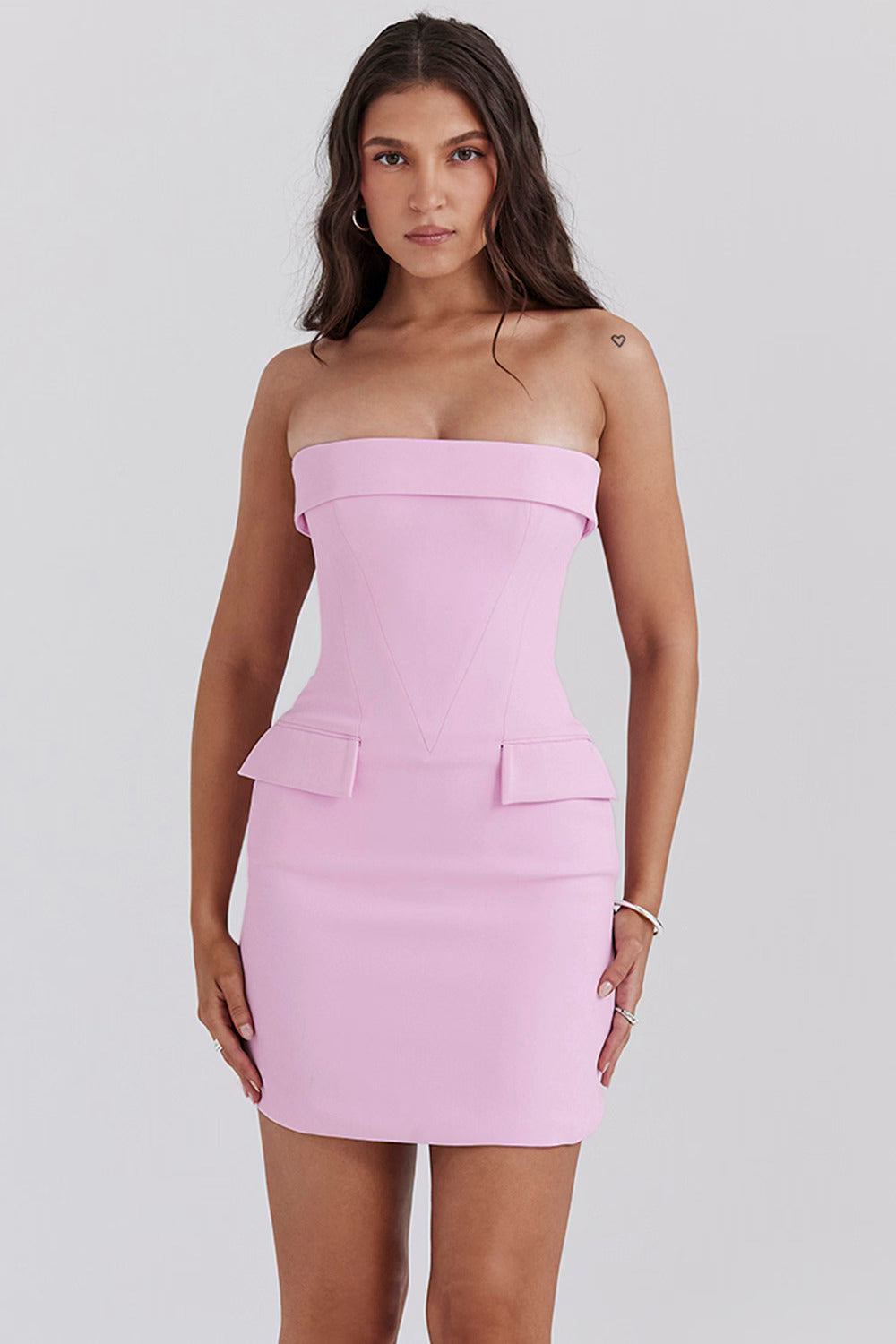 Fiora Soft Pink Mini Dress