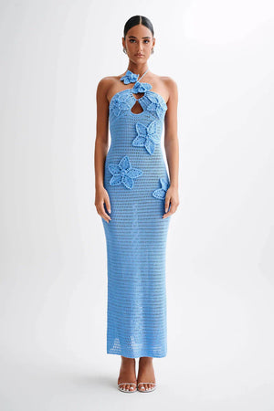 Ocean Breeze Maxi Dress - Blue