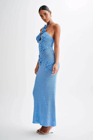 Ocean Breeze Maxi Dress - Blue