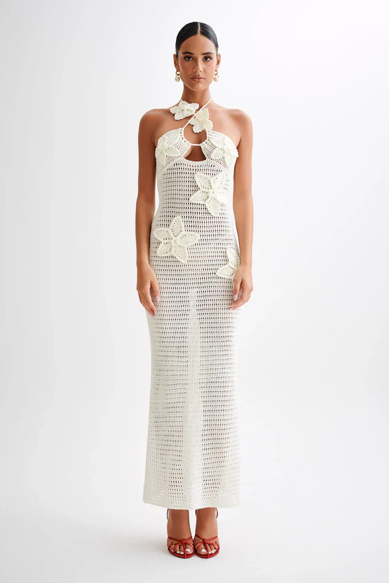 Ocean Breeze Maxi Dress - White