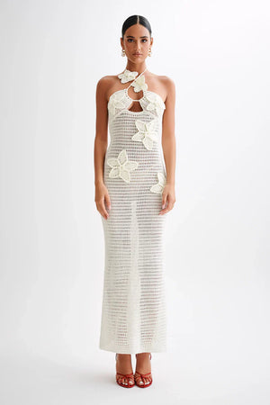 Ocean Breeze Maxi Dress - White