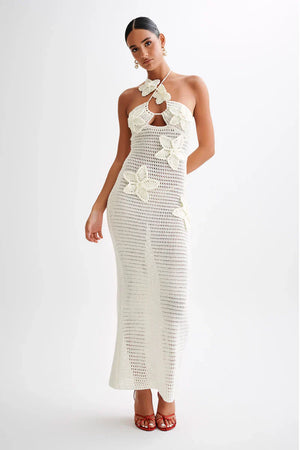 Ocean Breeze Maxi Dress - White