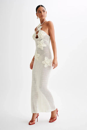 Ocean Breeze Maxi Dress - White