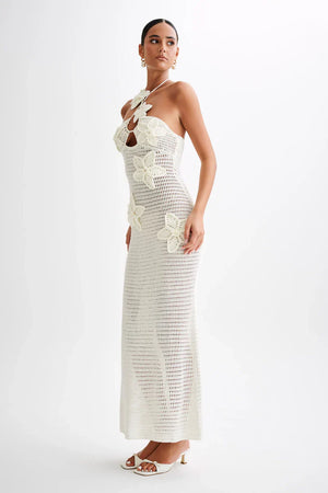 Ocean Breeze Maxi Dress - White