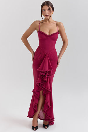 Aurora Maxi Dress - Wine