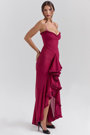 Aurora Maxi Dress - Wine