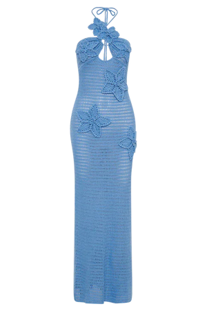 Ocean Breeze Maxi Dress - Blue