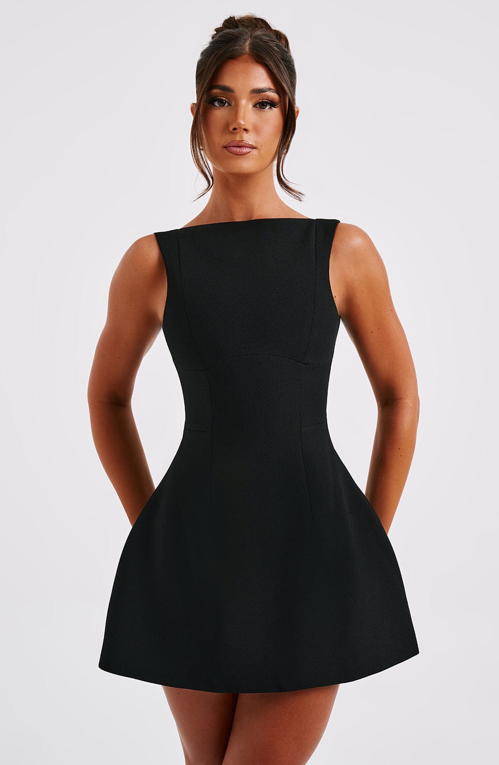 Sedona Backless Mini Dress - Black