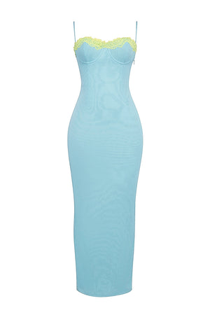 Vivienne Lace Maxi - Ocean Blue