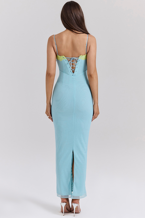 Vivienne Lace Maxi - Ocean Blue