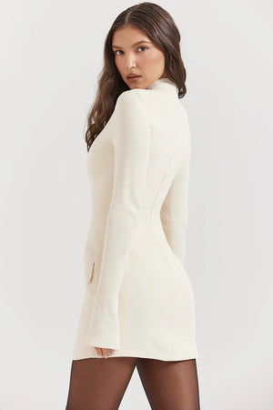 Lila Mini Dress - CREAM