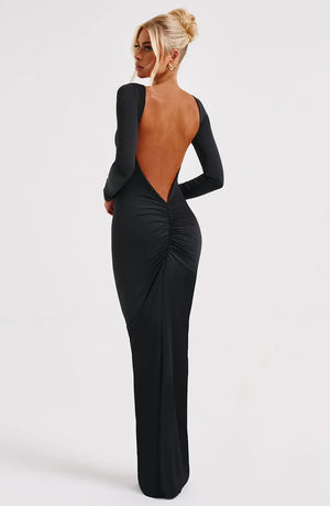 Elysian Maxi Dress - Black